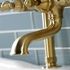 Aqua Vintage Deck Mount Clawfoot Tub Faucet, Brushed Brass AE103T7WLL